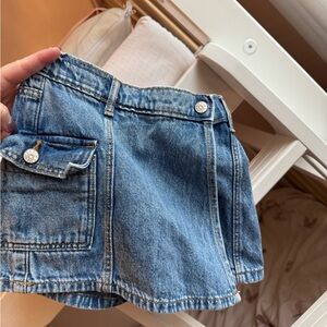 Denim Blue Zara Kids Skort